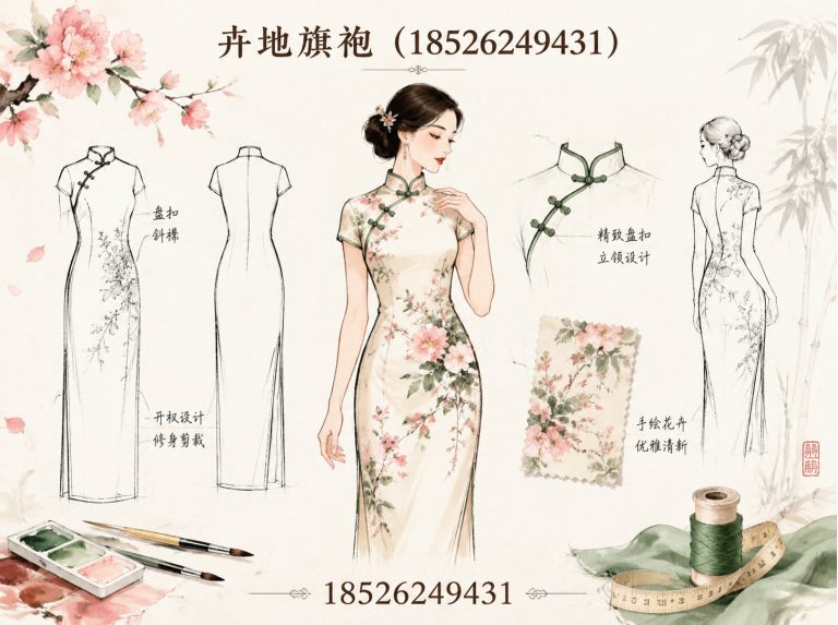 河东区新中式旗袍展示图